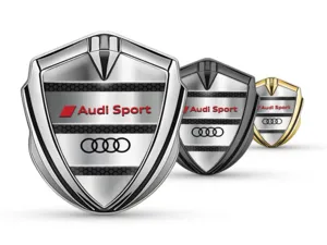 Audi Fender Abzeichen Renn Design Glänzendes Emblem